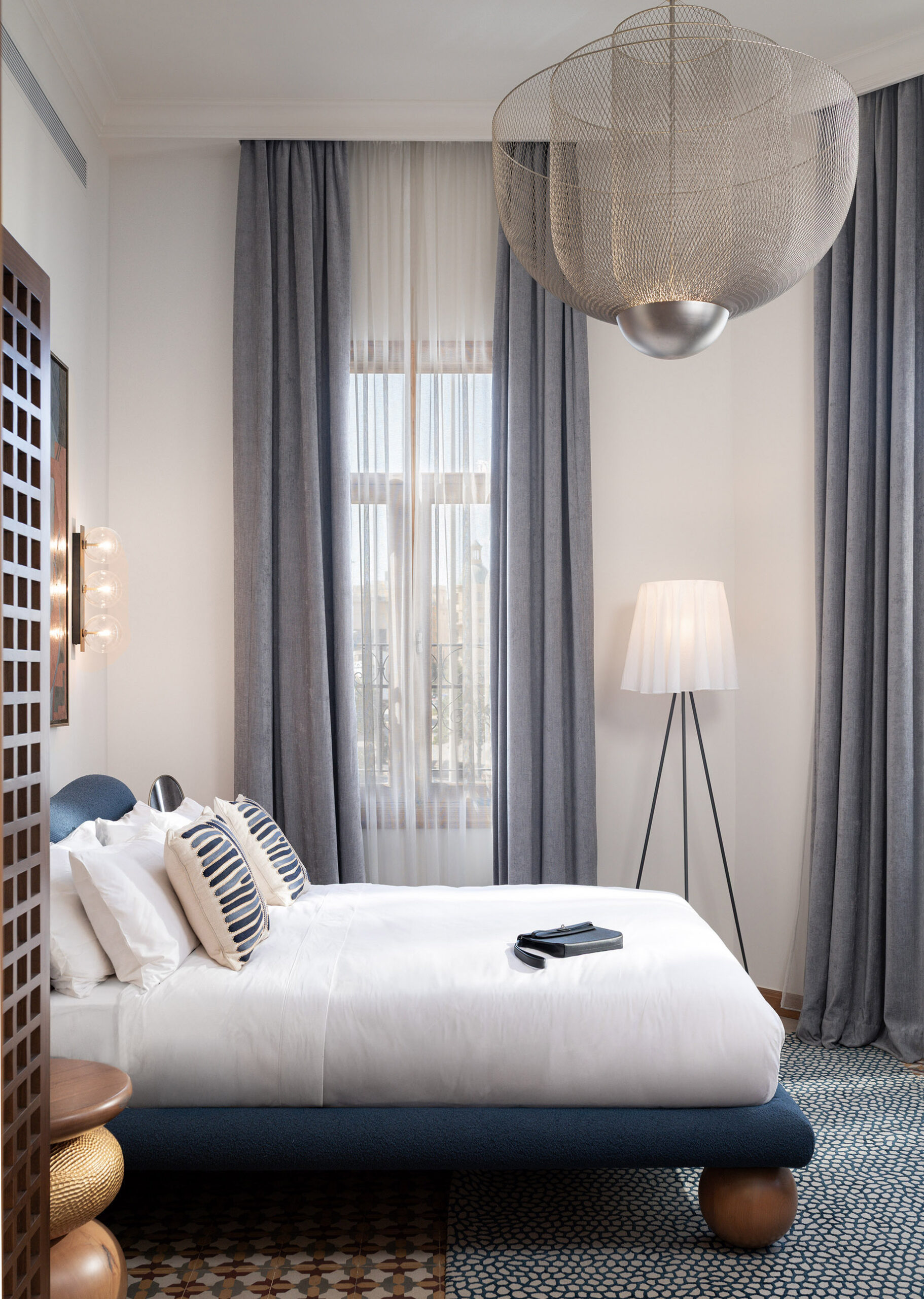 One of the bedrooms at Maison Dada Guesthouse, located in Gemayzeh, Beirut