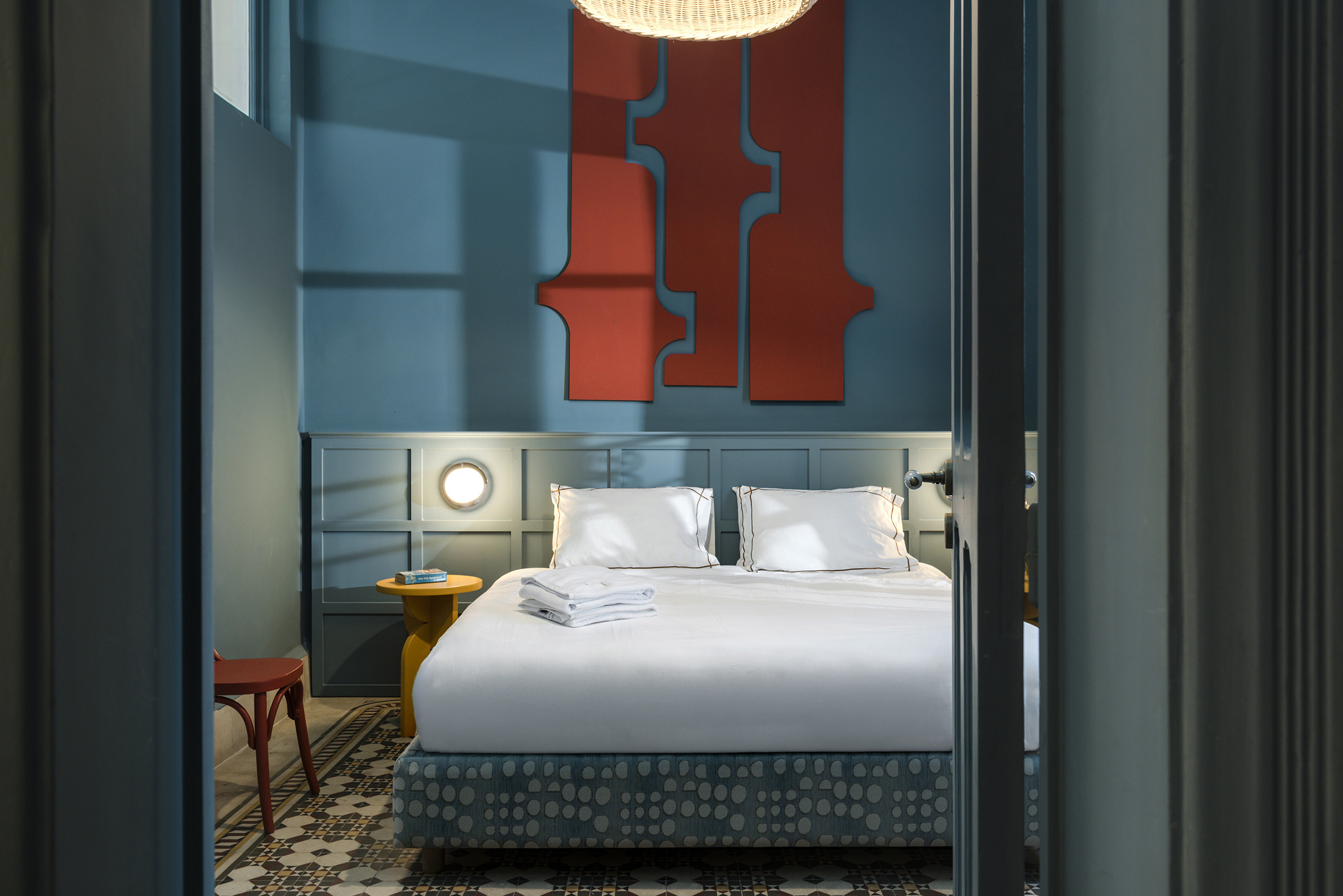 Bedroom in Beit Tamanna, Beirut, designed by Marc Dibeh